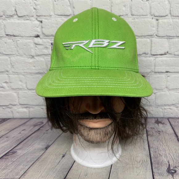 TAYLORMADE RBZ Golf Hat Cap Stretch Fit Men Size L/XL Green - DISCOLORATION LOOK - Picture 1 of 15